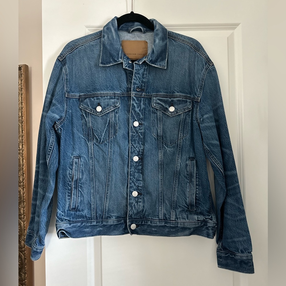 American Eagle Classic Blue Denim Jacket | L